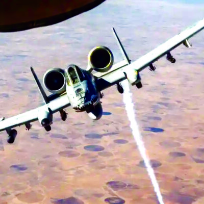 A US fighter aircraft launches during a military operation, carrying out precision airstrikes as part of an offensive mission amid escalating tensions with Iran in West Asia.